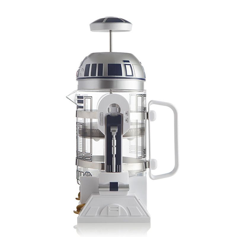 Star Wars R2D2 Robot Mini Home Hand-Poured Coffee Maker Coffee Pot Thermos Pot Mocha French Press Pot - V.I.P Digital Presence