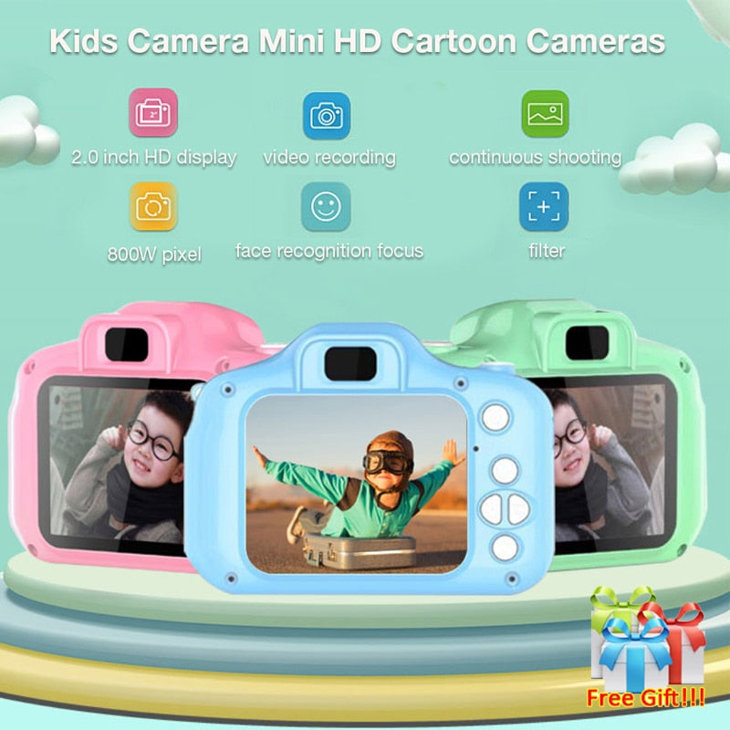 Children Mini Camera Kids Educational Toys for Children Baby Gifts Birthday Gift Digital Camera 1080P Projection Video Camera - V.I.P Digital Presence
