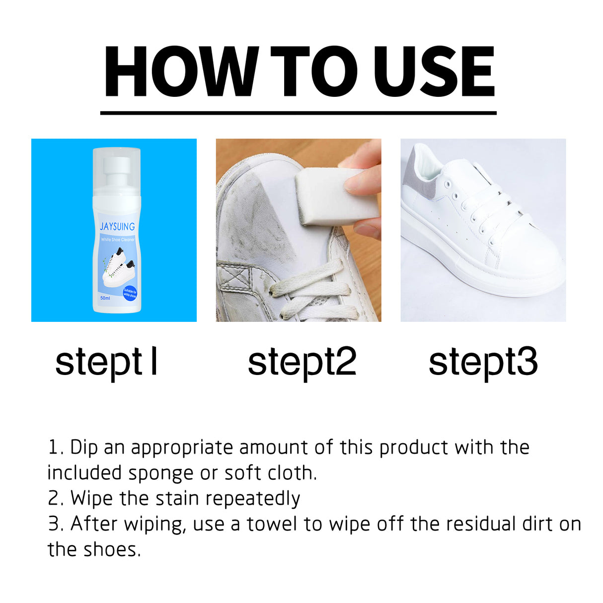 Small White Shoe Cleaner, Portable No-wash Small White Shoes Decontamination And Whitening Cleaner - V.I.P Digital Presence