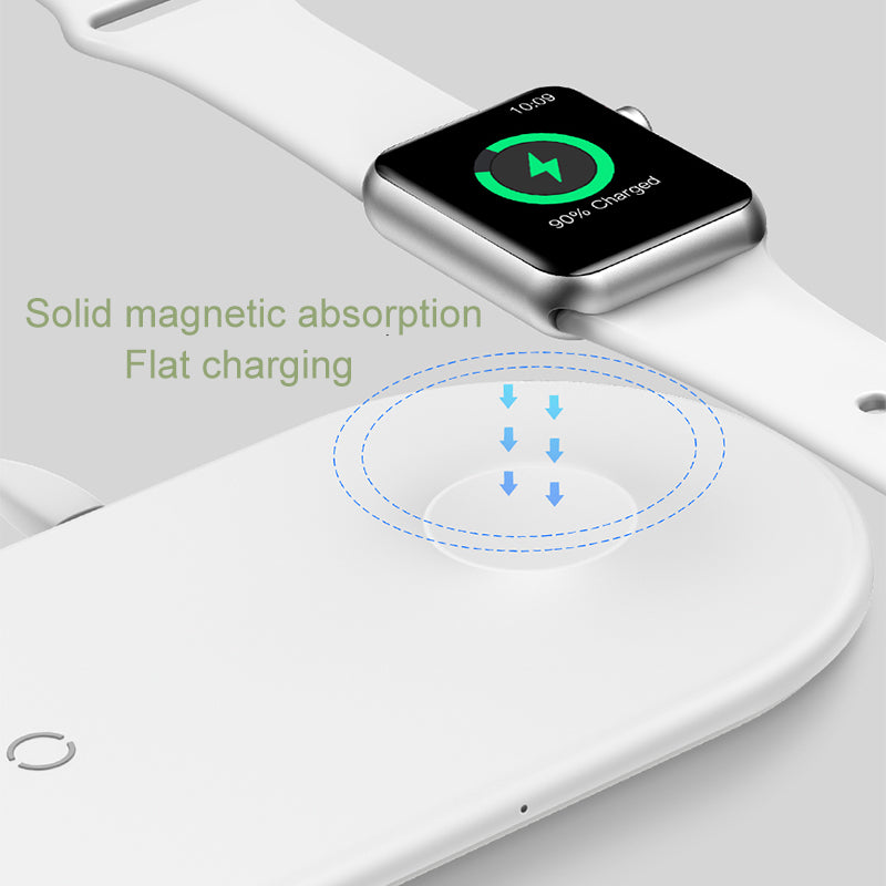 Baseus 2 in 1 Wireless Charger Pad For Apple Watch iPhone X Xs Max XR Desktop Fast Wireless Charging Charger Born for Apple Fans - V.I.P Digital Presence
