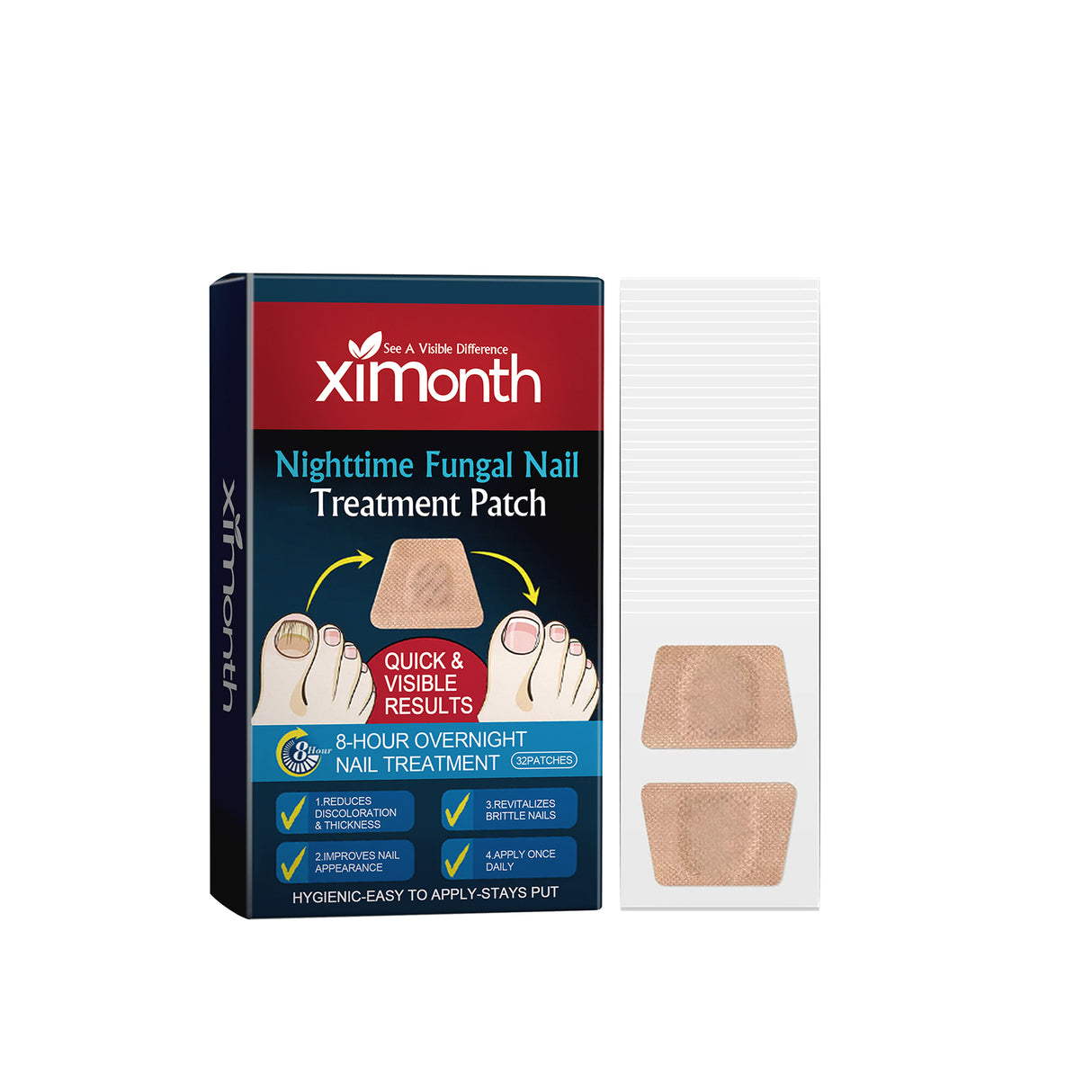 Nighttime Fungal Nail Treatment Patch, Repair Hand And Foot Inlay Rotten Nails Thickening Gray Nail Polish Care Patch - V.I.P Digital Presence