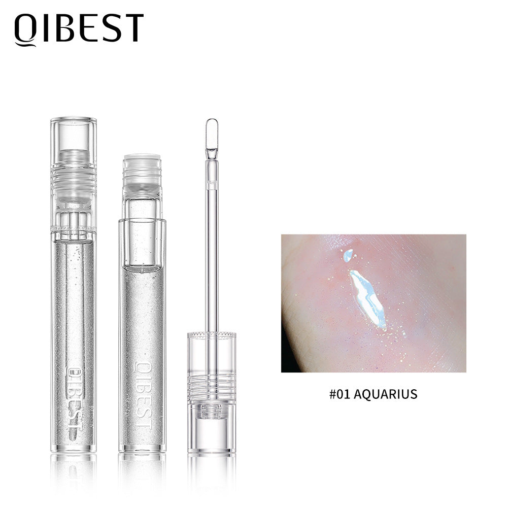 QIBEST Water Light Lip Gloss Mirror Glass Lip Glaze Moisturizing Moisturizing Water Light Lip Gloss Not Easy To Fade Transparent Lip Gloss - V.I.P Digital Presence