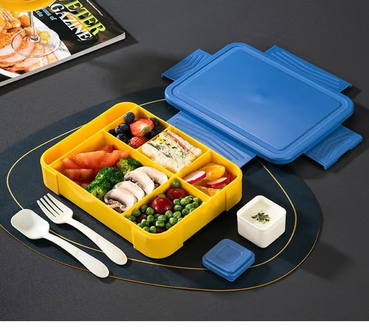 Japanese style simple portable microwaveable double layer partition lunch box - V.I.P Digital Presence
