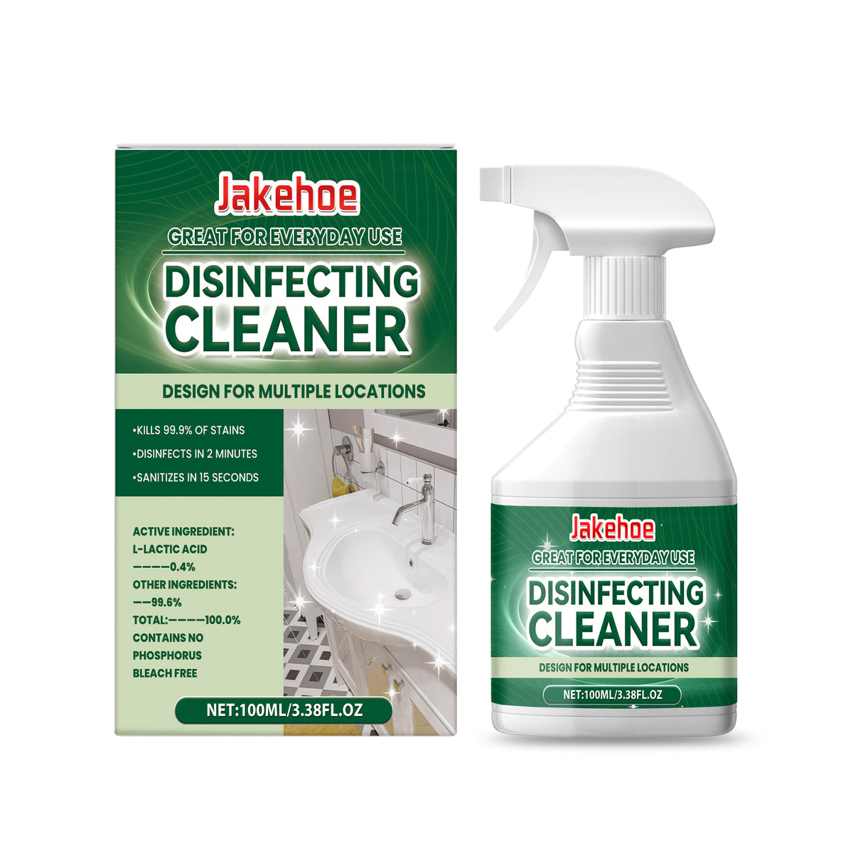 Multi-Purpose Cleaner The Bathroom Kitchen Living Room Oil Scale Luster Clean Disposable Cleaning Fluid - V.I.P Digital Presence