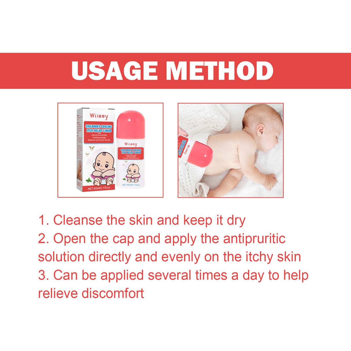 Cooling Anti-Itch Liquid For Children Mosquito Bites And Itchy Skin External Mosquito Repellent Cooling Anti-Itch Liquid