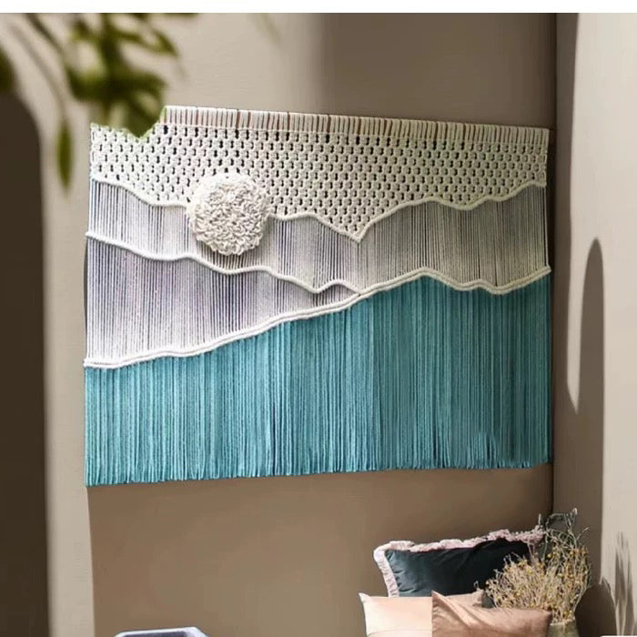 Hand dyed landscape tapestries decorative paintings woven pendants wall carpets - V.I.P Digital Presence