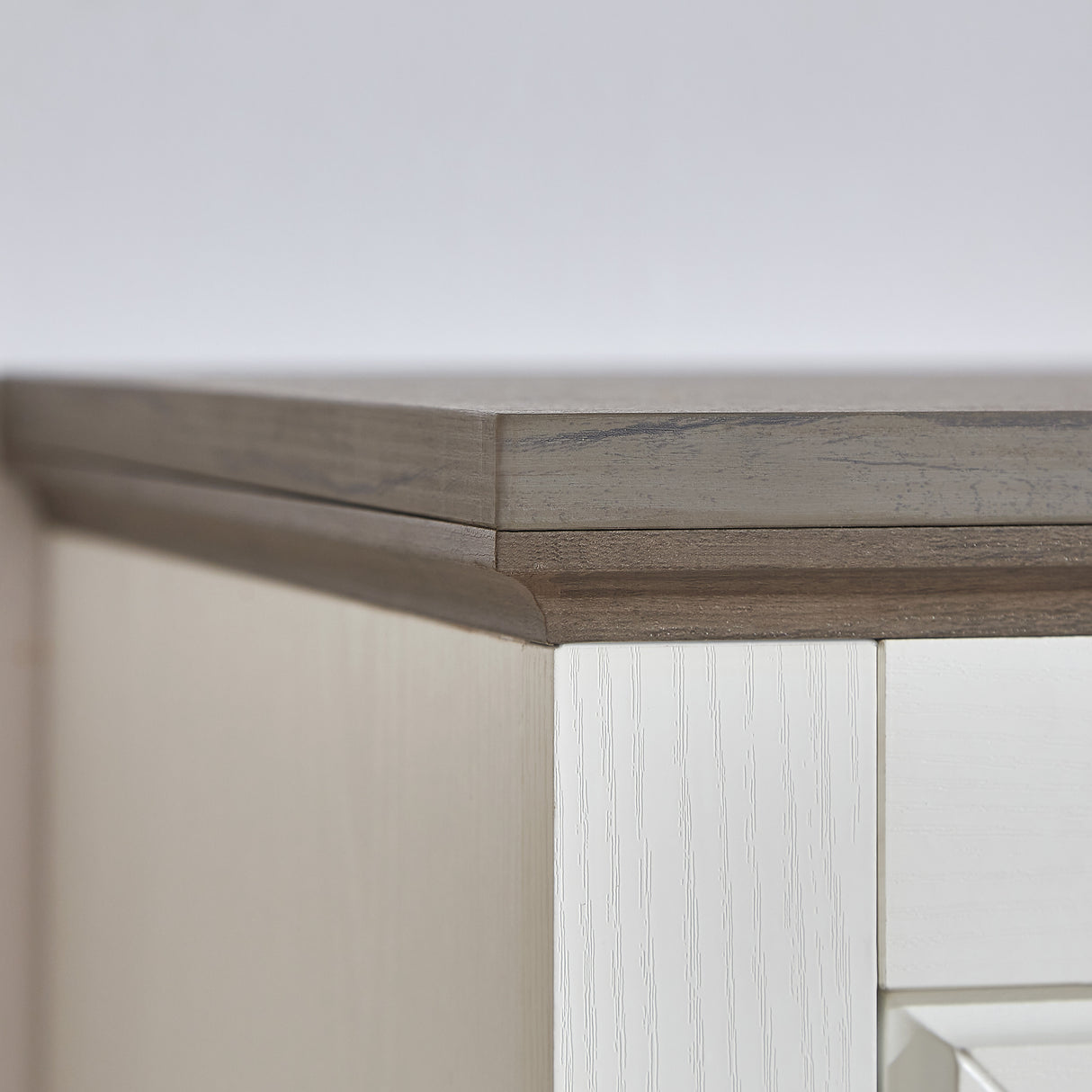 Farmhouse 5 drawer bedroom dressing table, high drawer cabinet white wooden bedroom dressing table. - V.I.P Digital Presence