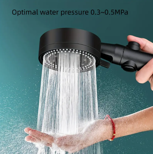 1pc High-Pressure Shower Head, Multi-Functional Hand Held Sprinkler With 5 Modes, 360°Adjustable Detachable Hydro Jet Shower Hea - V.I.P Digital Presence