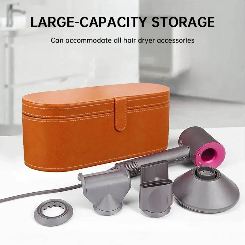 Portable PU - leather travel case for Dyson Supersonic, for storage, protection and dust - proofing. - V.I.P Digital Presence