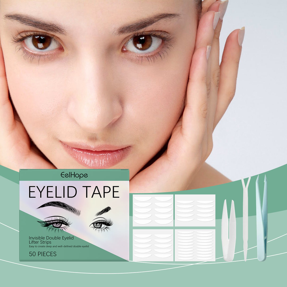 Double Eyelid Tape Set Eye Makeup Skin Tone Self-Adhesive Firm Natural Comfort Mild Breathable - V.I.P Digital Presence