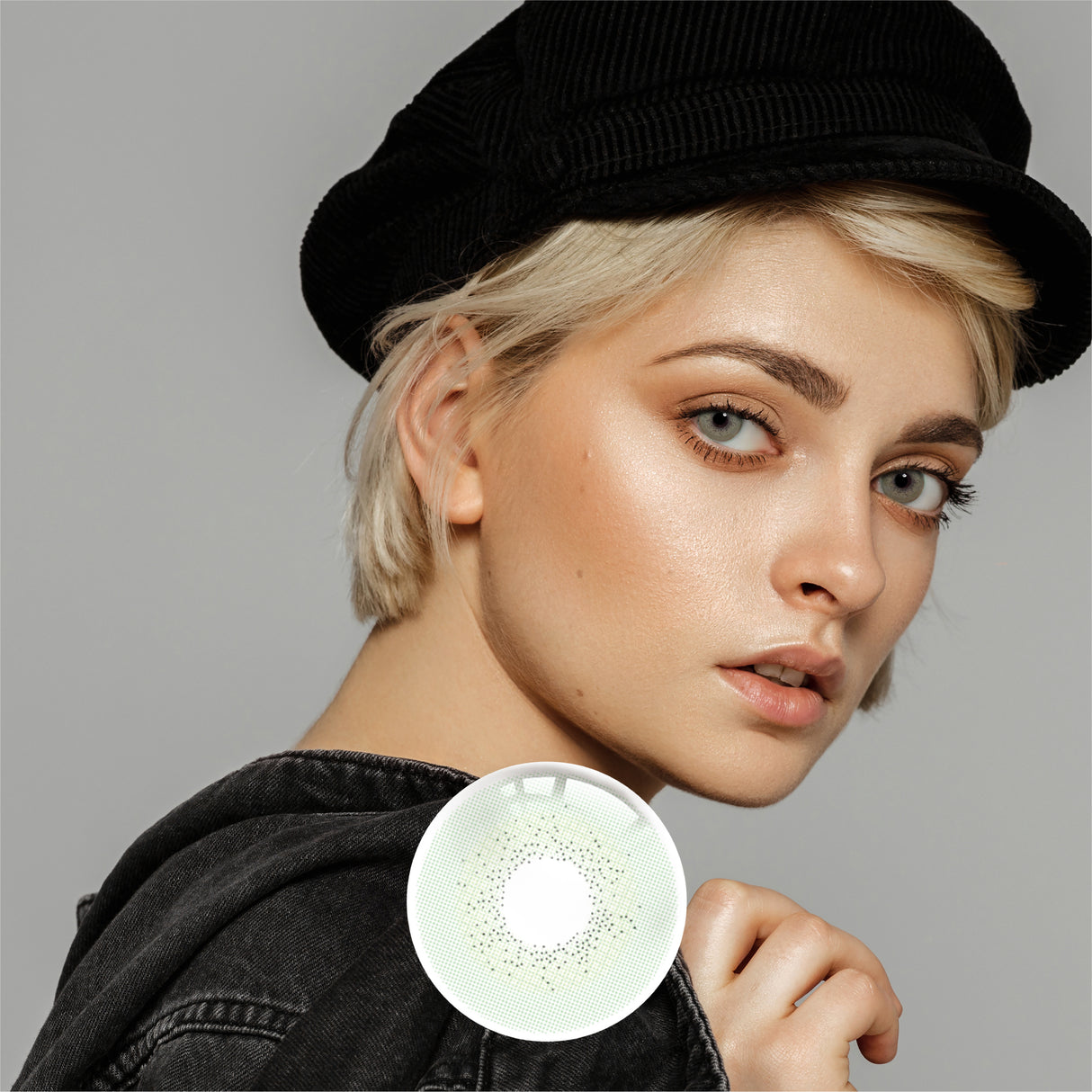 1Pair FDA Certificate Eyes Beautiful Pupil Colorful Girl Cosplay Contact Lenses EMILY LIGHT GREEN - V.I.P Digital Presence