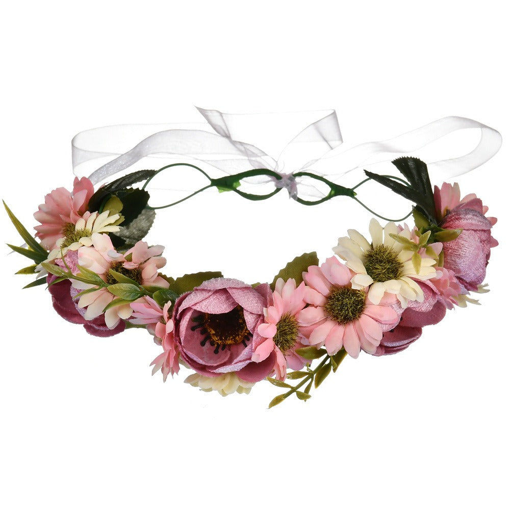 Pearl velvet flower headband headband rose flower headband photo shoot - V.I.P Digital Presence
