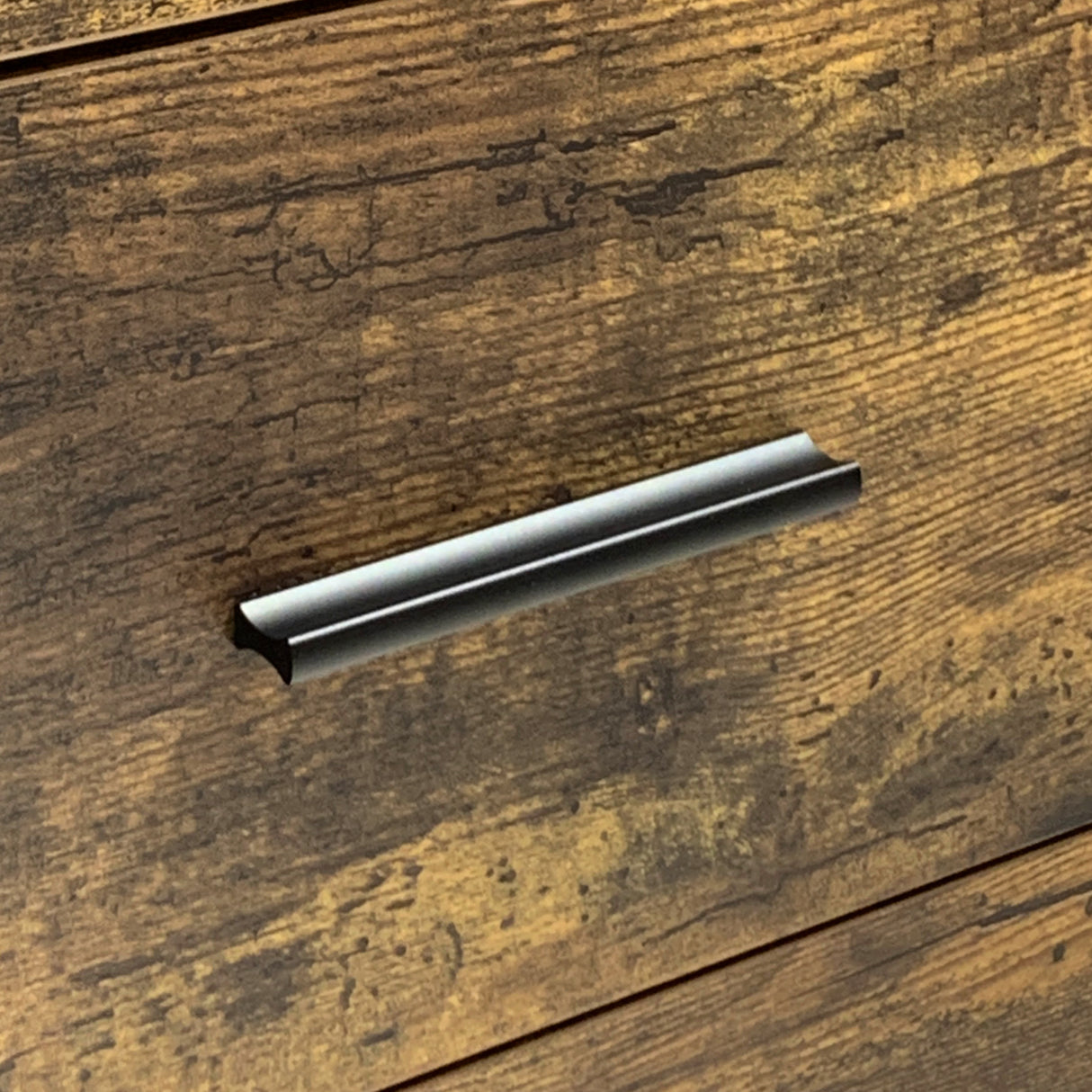 Industrial Style 6 Drawer Double Dresser Rustic Brown Wood Storage Dresser Clothes Organizer with Sturdy Steel Frame - V.I.P Digital Presence