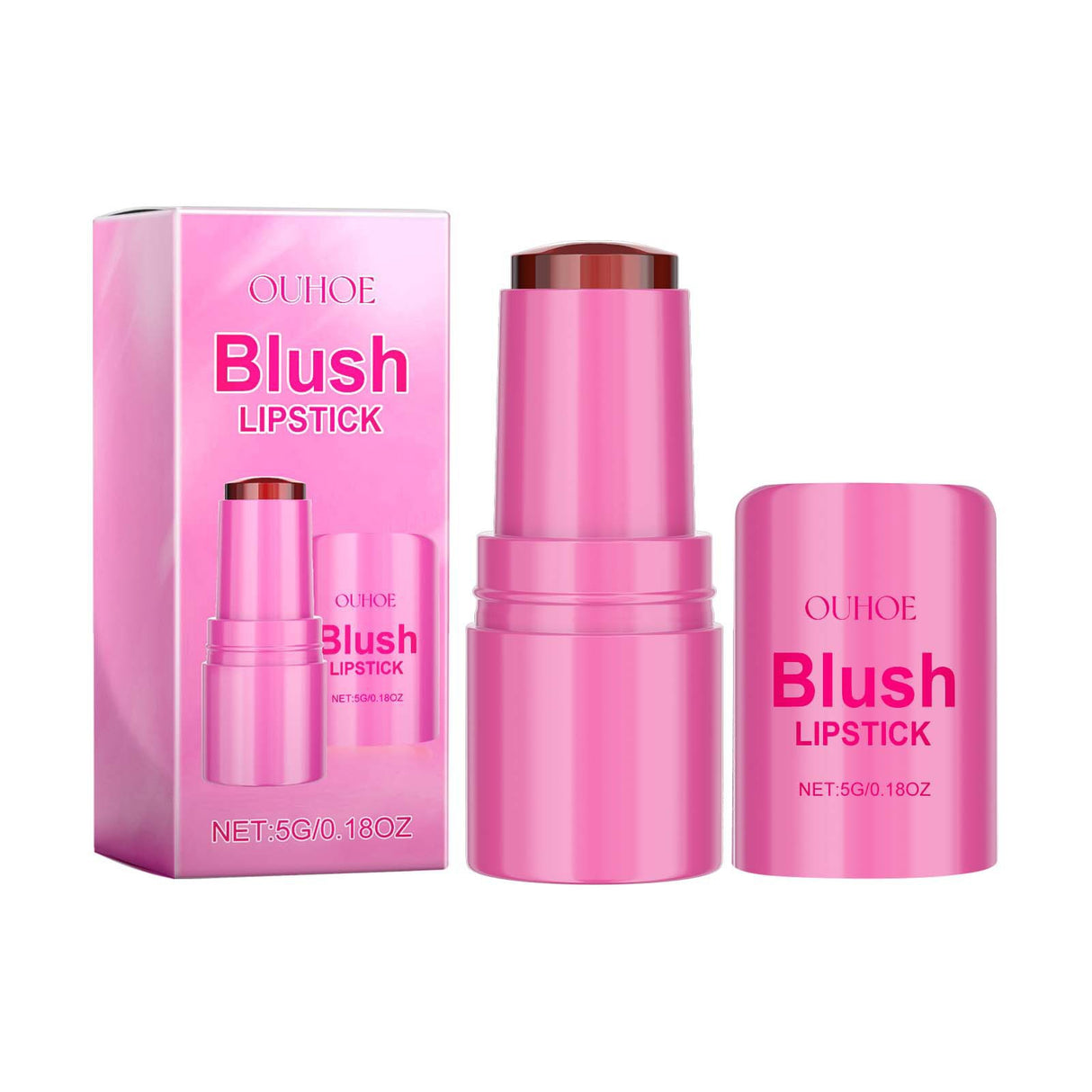 Blush Lipstick, Natural Nude Light Long-Lasting Easy Color Blush Lip Gloss Stick - V.I.P Digital Presence