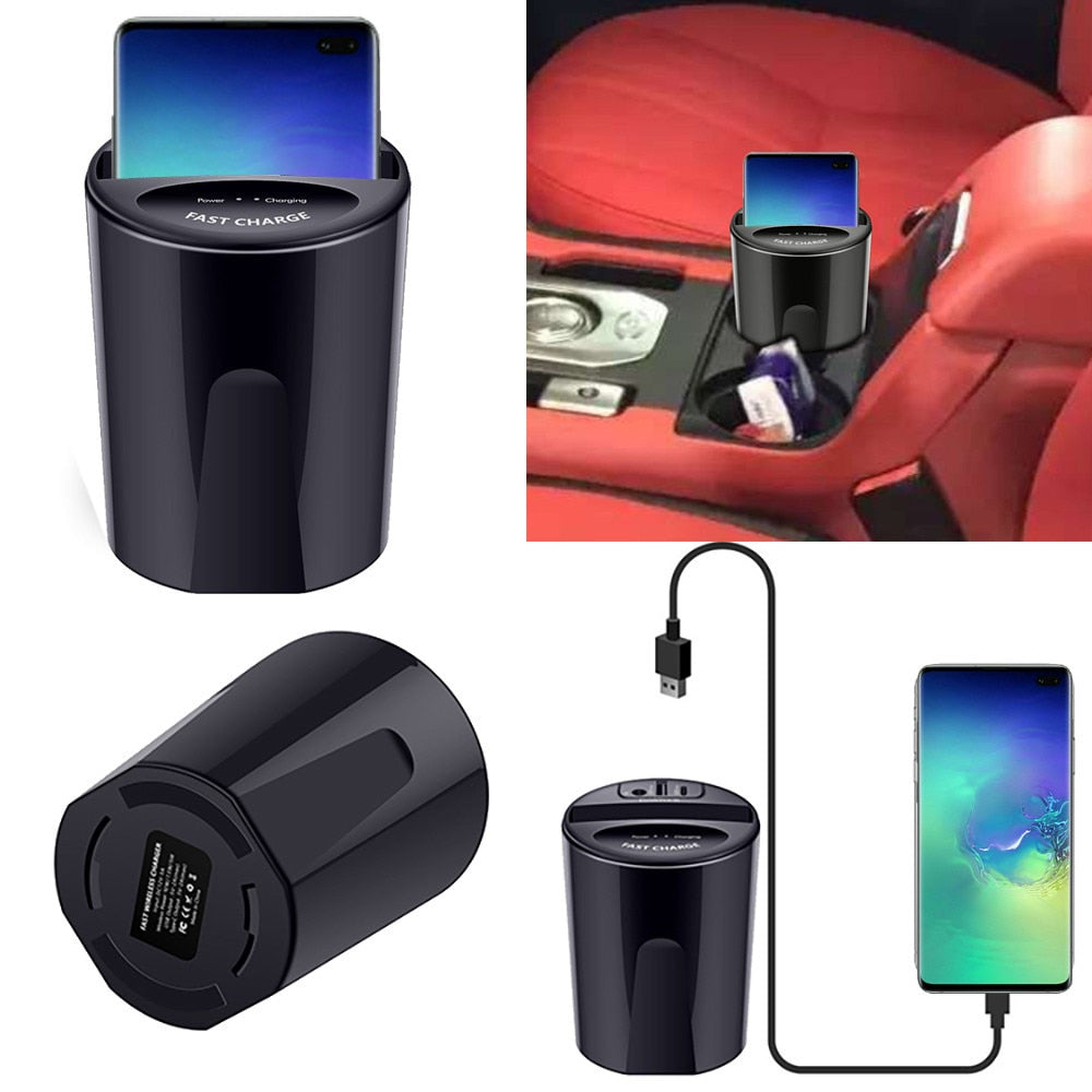 10W Car Wireless Charger Cup with USB Output for iPhoneXS MAX/XR/X/8 SAMSUNG Galaxy S9/S8/S7/S6/Note8/Note5 edge for PIXEL 3XL - V.I.P Digital Presence