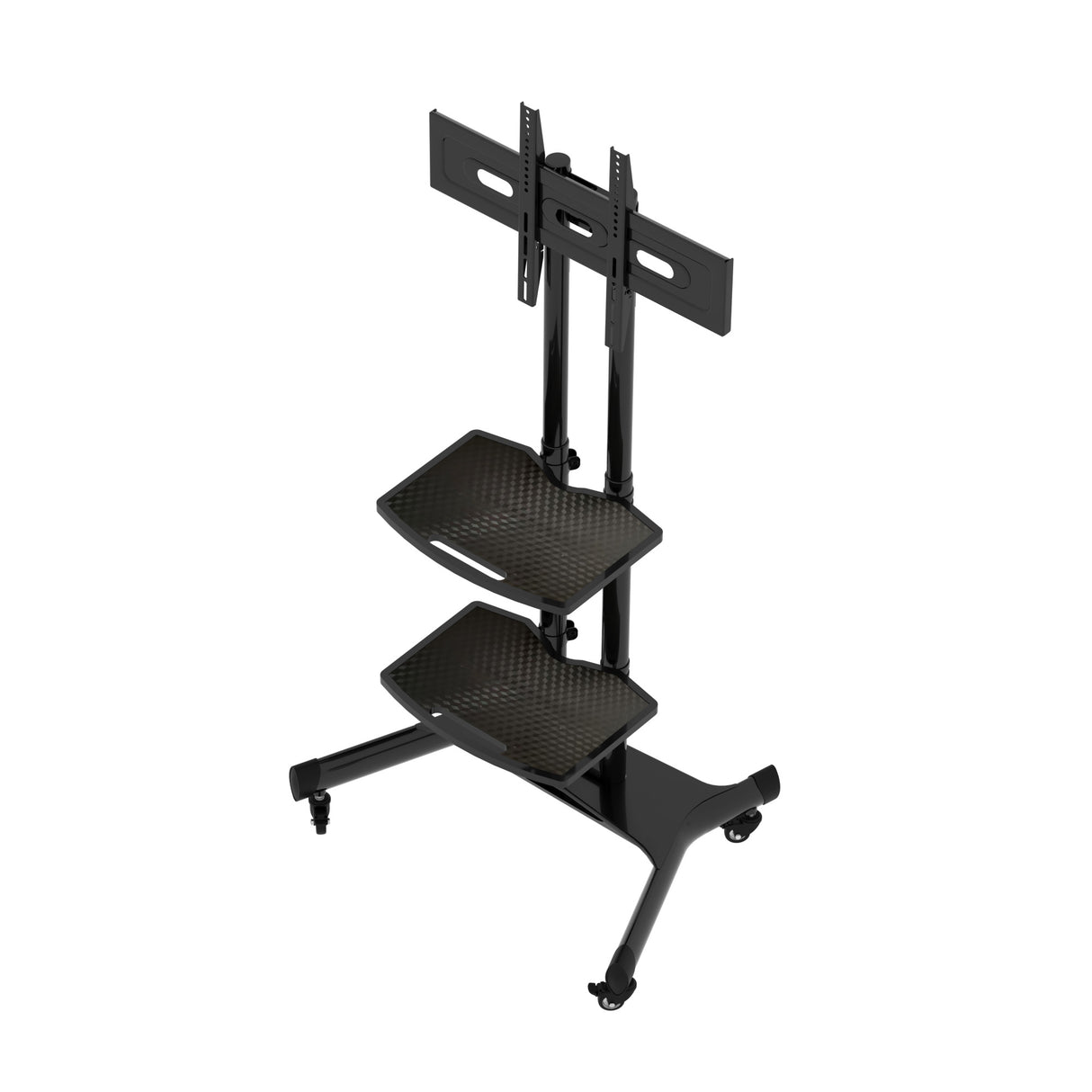 FANCO Universal Rotating TV Stand, suitable for 32-80 inch TVs, adjustable tilt height, maximum VESA 600x400mm (black) - V.I.P Digital Presence