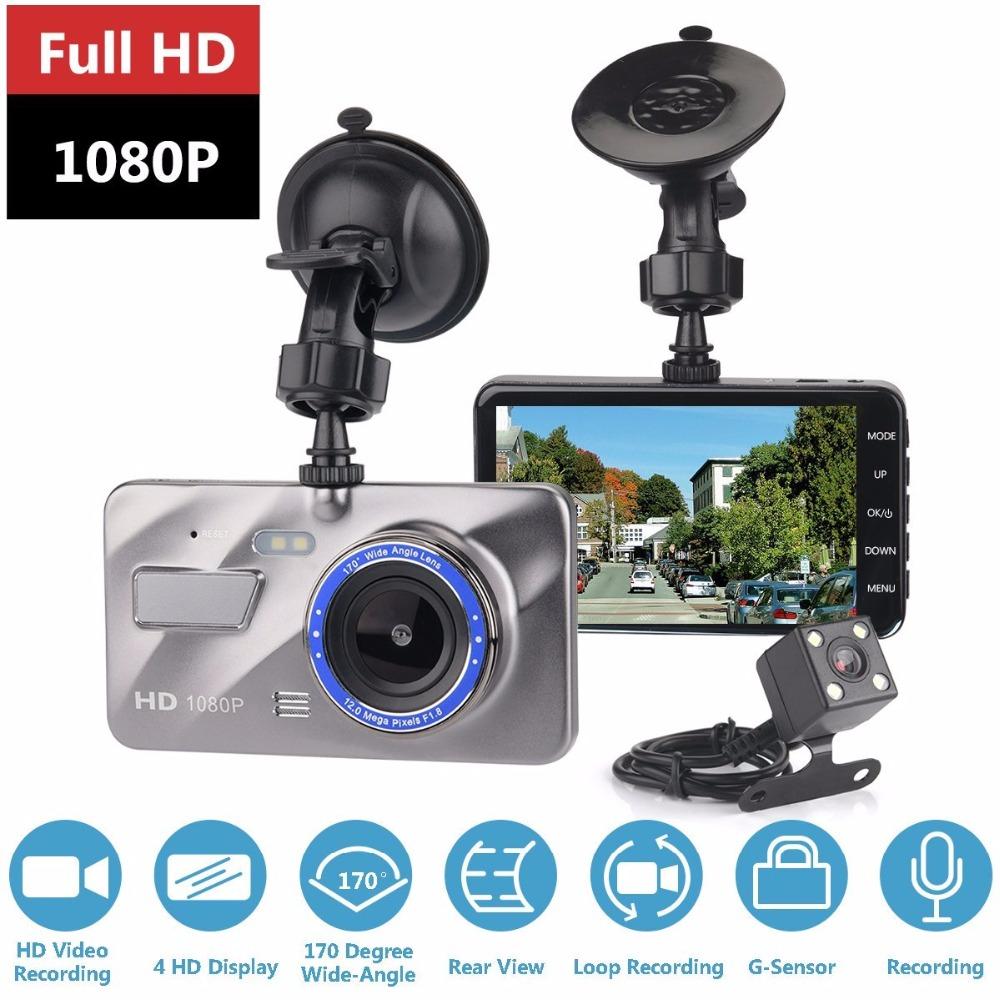 Dash Cam New Dual Lens Car DVR Camera Full HD 1080P 4 IPS Front - V.I.P Digital Presence