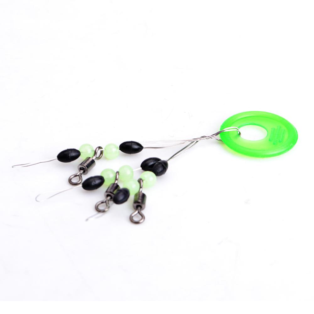 FISH KING 1PC 3 in 1 Size M Black Rubber Oval Fishing Float