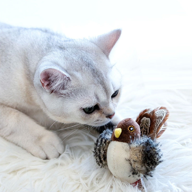 Cat Toys Dazzling Law Prey Series Sound Toys Touching Sensing Little Bird - V.I.P Digital Presence