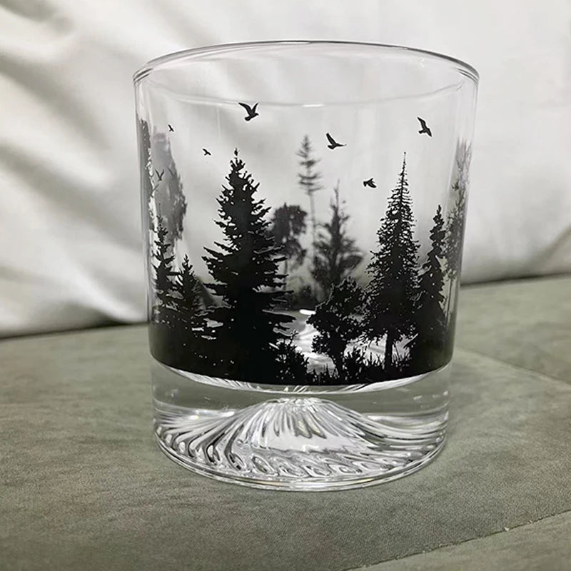 Iceberg-Creative Silhouette Wine Glass, Snow Mountain Cup, Thick Bottom Rock Cup, Christmas Gift, Whiskey Cup - V.I.P Digital Presence