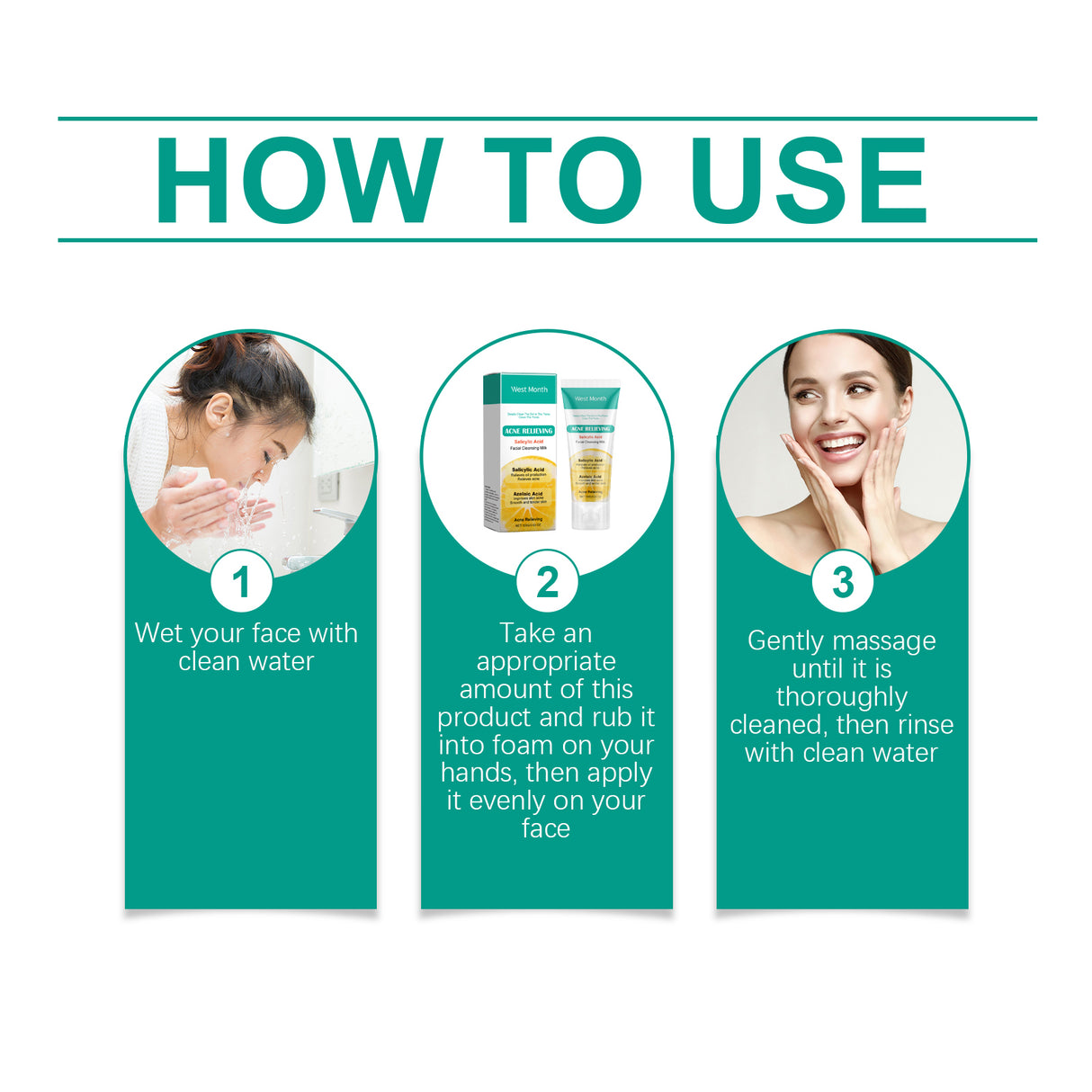 Salicylic Acid Anti-Acne Cleanser, Moisturizing Oil Control, Cleaning And Soothing Skin - V.I.P Digital Presence