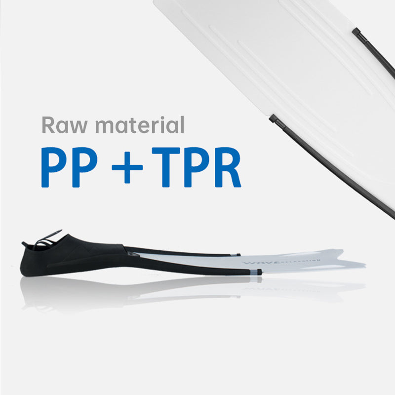 Professional Freediving Long Fins for Spearfishing, Diving, Snorkeling – PP+TPR, Anti - Skid - V.I.P Digital Presence