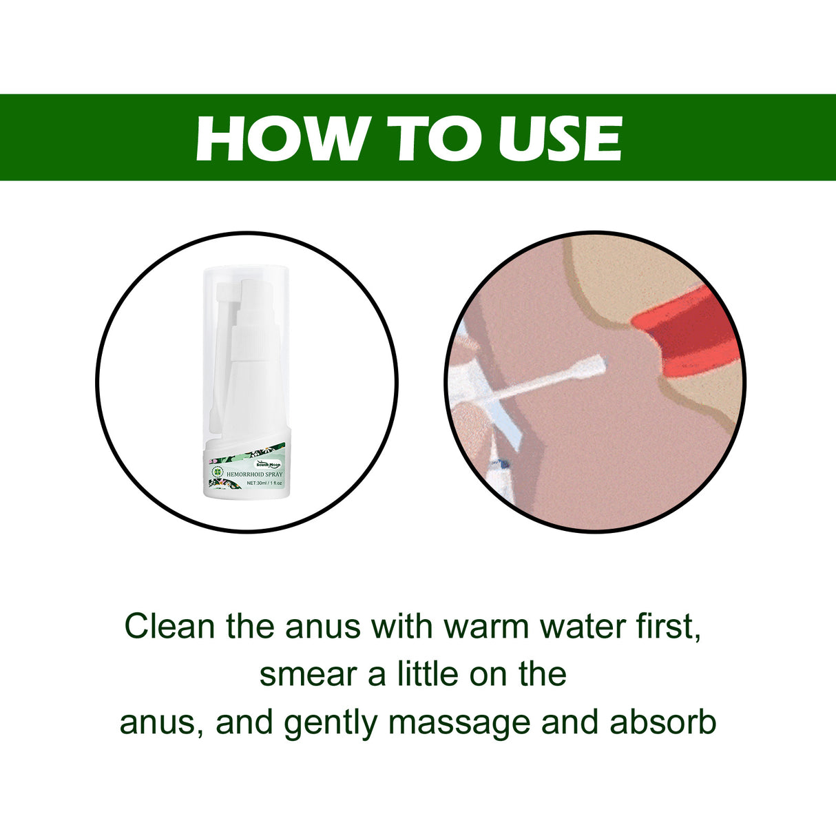 Hemorrhoids Spray, Relieve Swelling And Hemorrhoid Pain External Treatment For Broken Sore Anal Soothing Spray - V.I.P Digital Presence