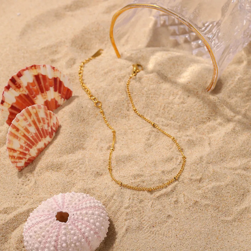 Stainless Steel Bead Anklet - V.I.P Digital Presence