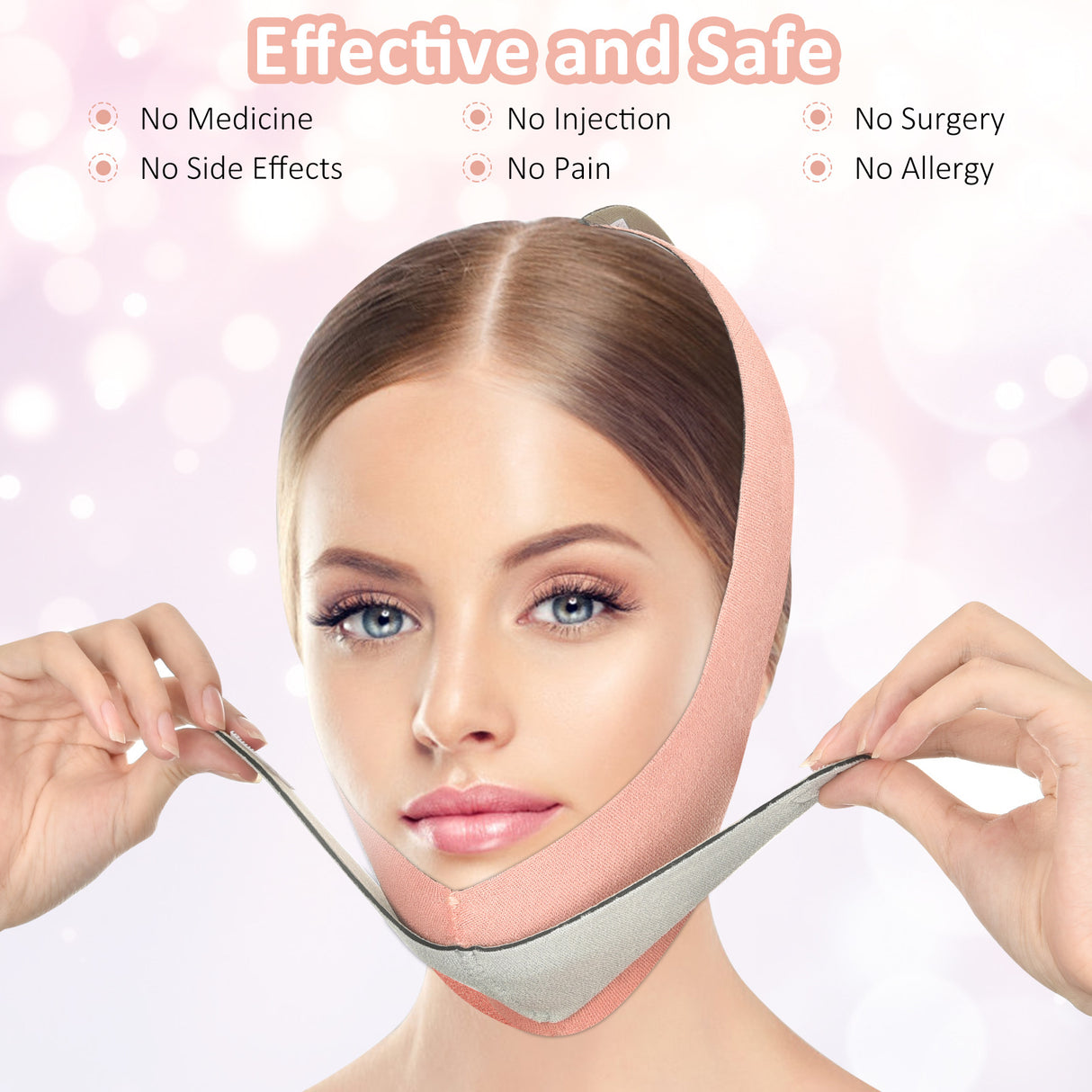Hailicare Face-Lift V-Belt Graphene Japanese-Style V-Face Tool Small Face Mask Face Correction Bandage - V.I.P Digital Presence
