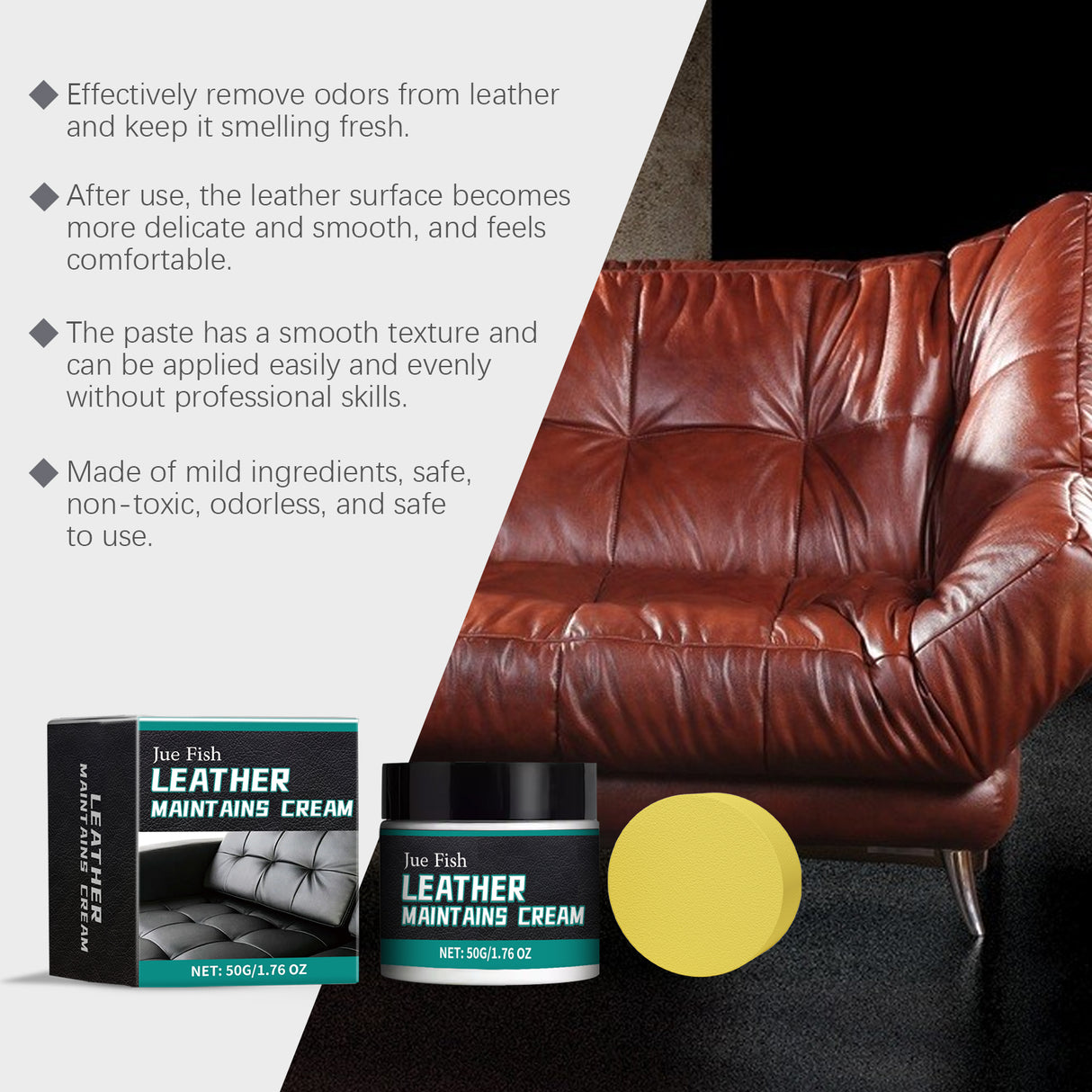 Leather Care Cream Furniture Leather Boots Coat Sofa Cleaning Care Polishing Leather Care - V.I.P Digital Presence