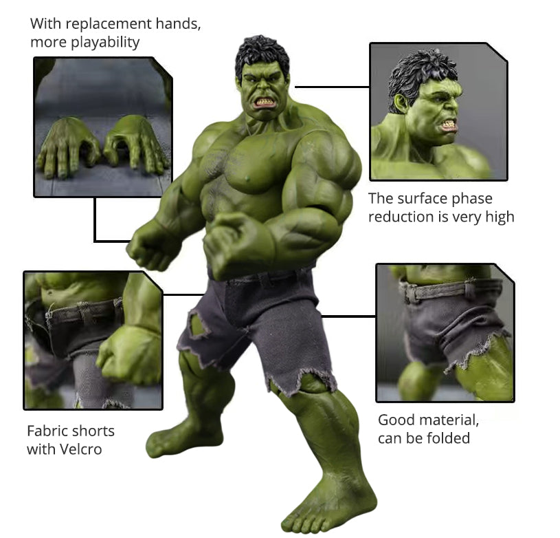 Marvel Avengers The Invincible Hulk The Hulk Joints Movable Doll Figure - V.I.P Digital Presence