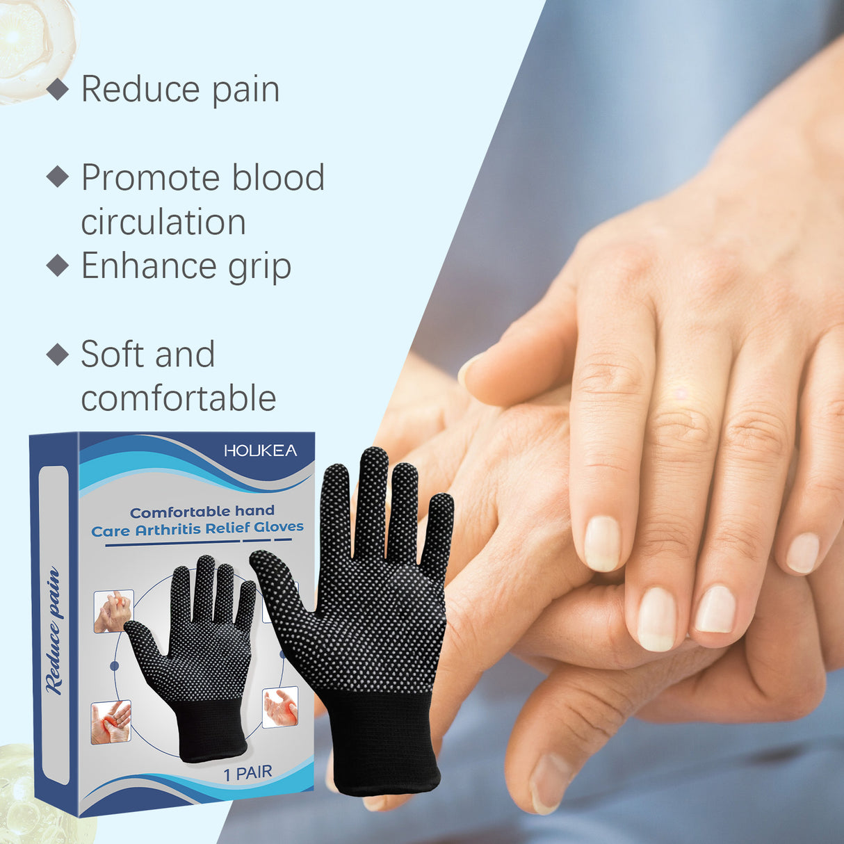 Joint Rubber Gloves Daily Comfort Wrist Gloves Protect Finger Joints Care Gloves - V.I.P Digital Presence