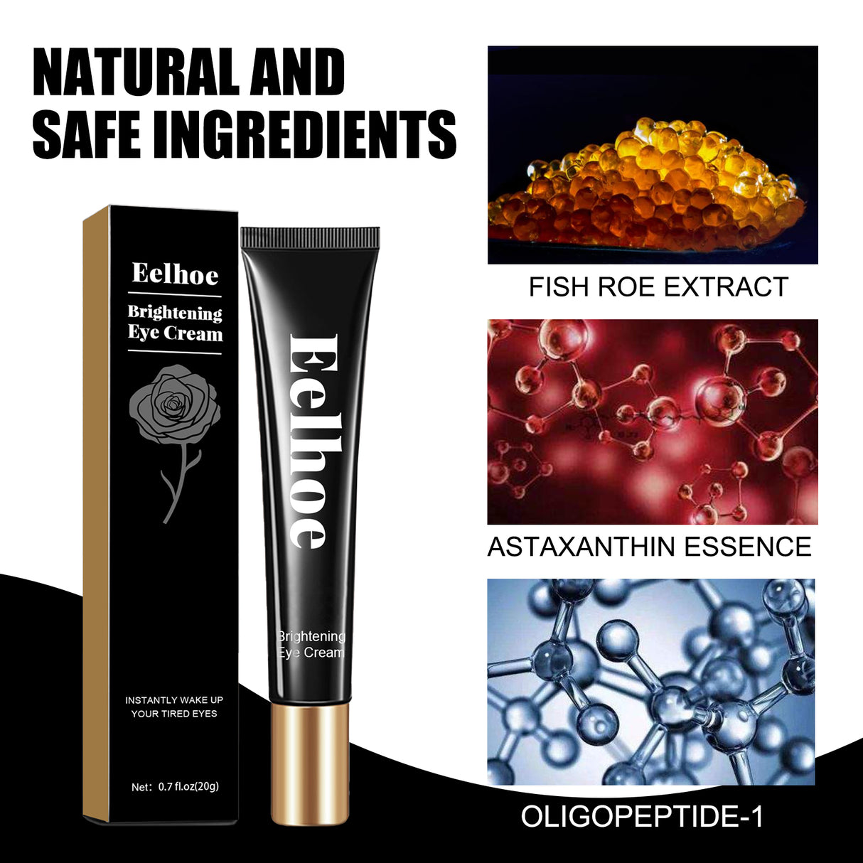 Astaxanthin Caviar Eye Cream, Moisturizing Skin Care Firming Fade Lines Eye Cream - V.I.P Digital Presence
