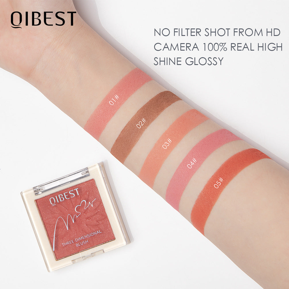 QIBEST Blush Powder Natural Repairing One Rouge Powder Is Not Easy To Take Off Makeup Matte Pearlescent Blush Powder - V.I.P Digital Presence