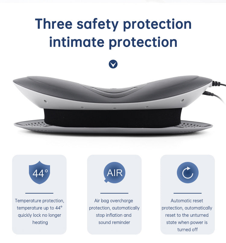 Waist Massager Lumbar Traction Inflatable Hot Compress Back Cervical Stretcher Massage Air Pressure Reduce Relief Pain - V.I.P Digital Presence