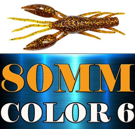 AFISHLURE 4pcs/lot AR-14 hammer Crab clamp Shrimp 80mm 5.5g claw Bait artificial lure sauce green bait Swimbait Fake