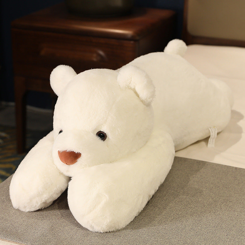Lying down polar bear plush toy panda doll sleeping pillow doll - V.I.P Digital Presence