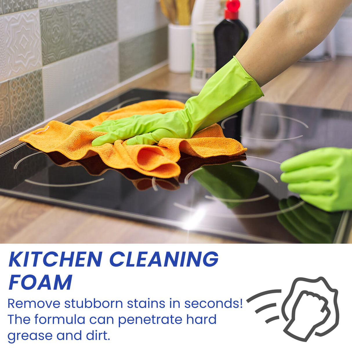 Kitchen Foam Cleaner, Kitchen Stove Range Hood Stain Removal Heavy Oil Foam Cleaner - V.I.P Digital Presence