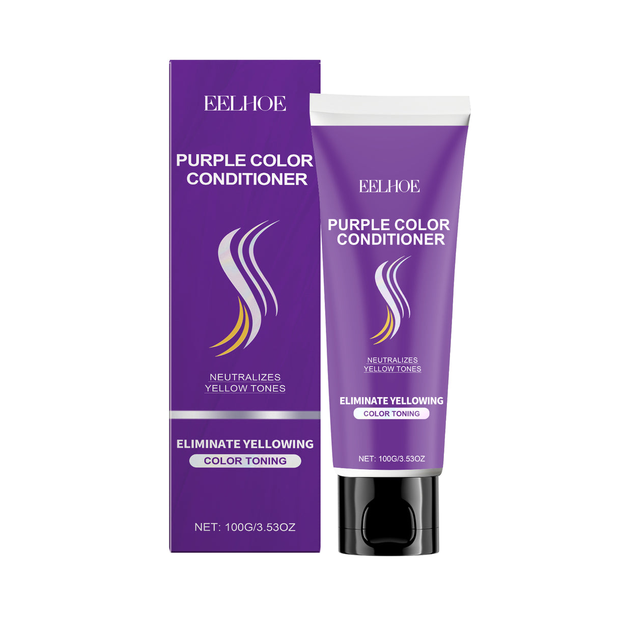 Nourishing Purple Conditioner Hair Care Soft Shine Improve Dry Hair Color Long Lasting Conditioner - V.I.P Digital Presence