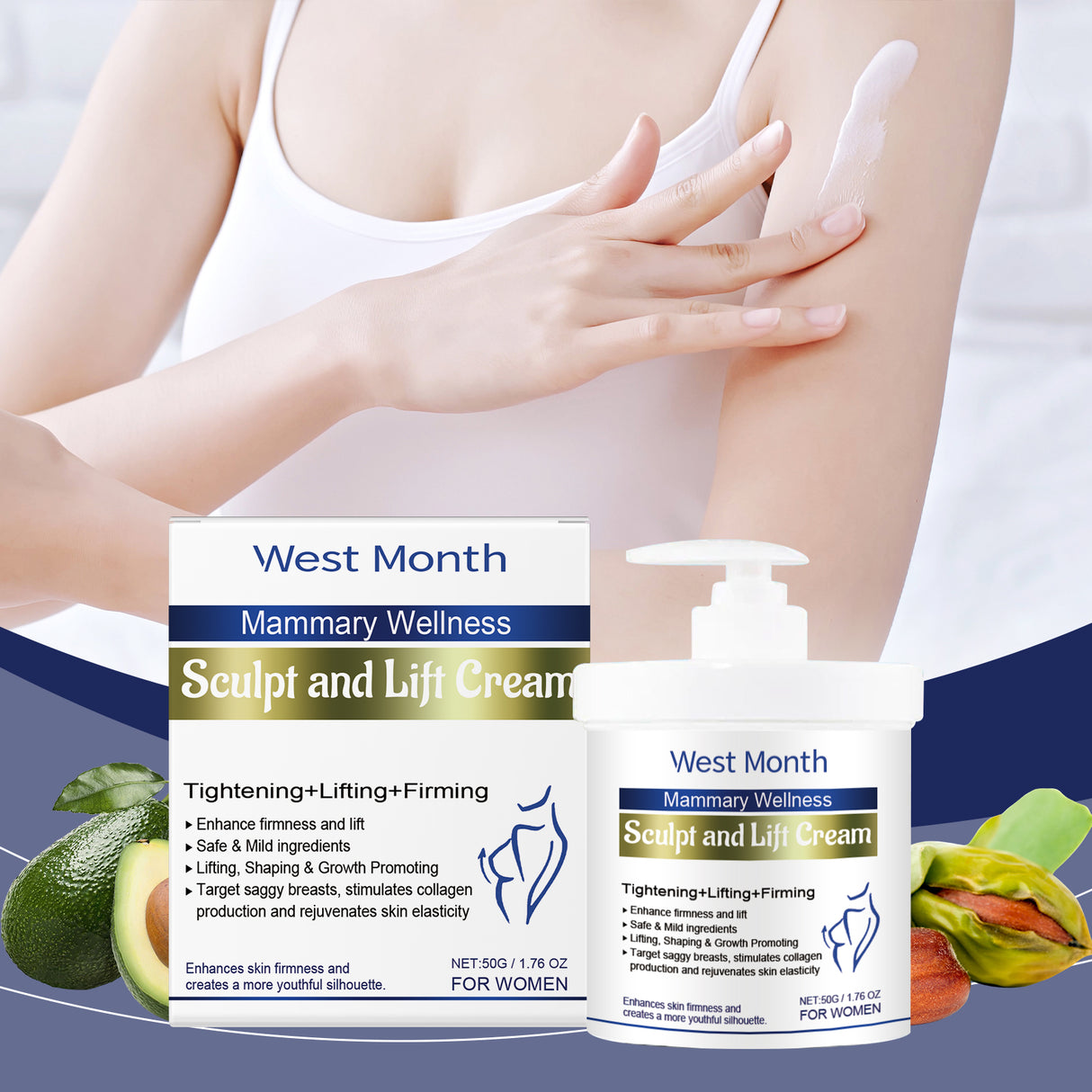 Breast Care Cream Breast Hydrating And Lifting Gentle Lifting Elastic Massage Cream