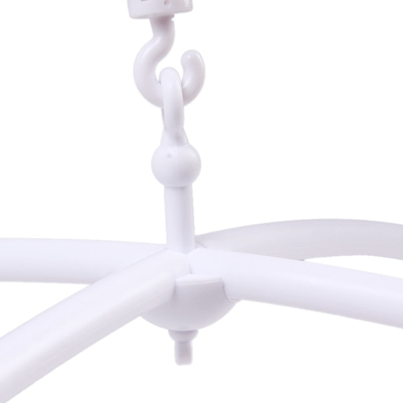 Baby Toy White Rattles Bracket Set Crib Mobile Bed Bell Holder Arm Wind-up Music Box WJ549