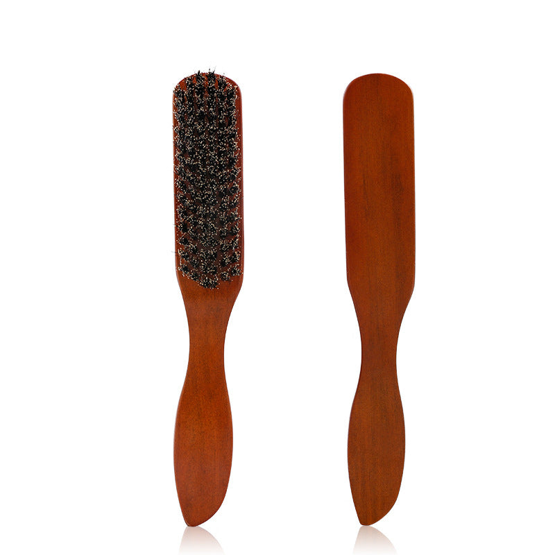 Beard Brush for Styling and Grooming, Hair Salon Cleaning Brush, Broken Hair Sweeper, Solid Wood Bristle Beard Comb, Pomade Brush - V.I.P Digital Presence