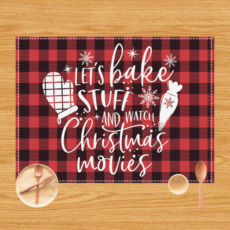 New Christmas dining mat table decoration anti fouling and heat-insulating Western style mat - V.I.P Digital Presence