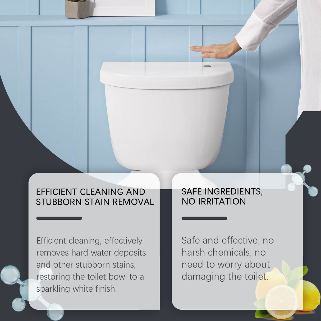 Toilet Tank Cleaner, Toilet Toilet Decontamination Deodorization Deodorization Dirt Cleaning Agent - V.I.P Digital Presence