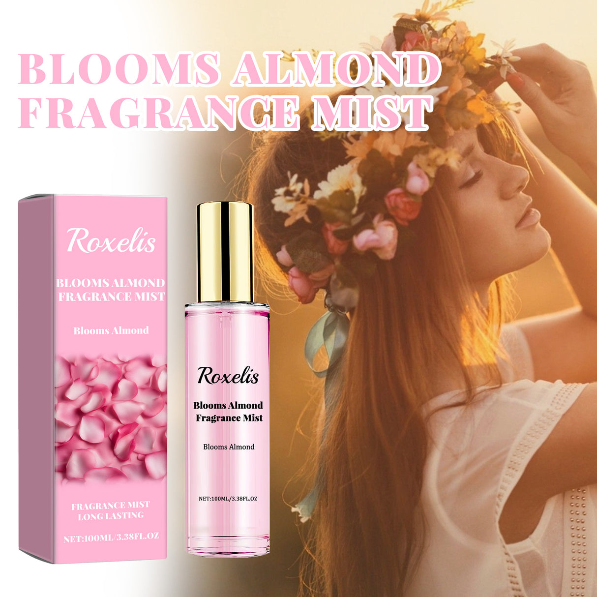Blooms Almond Fragrance Mist, Lasting Fragrance Fresh And Natural Couples Date With Fragrance To Bring Atmosphere Encounter - V.I.P Digital Presence