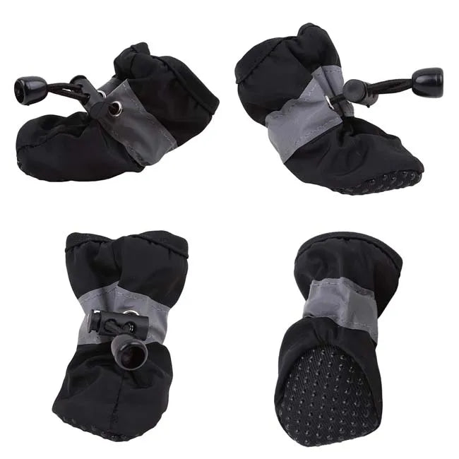 New 4pcs Pet Dog Shoes Anti-slip Rain Snow Boot Thick Warm For Small Cats Dogs Puppy Dog Socks Booties - V.I.P Digital Presence