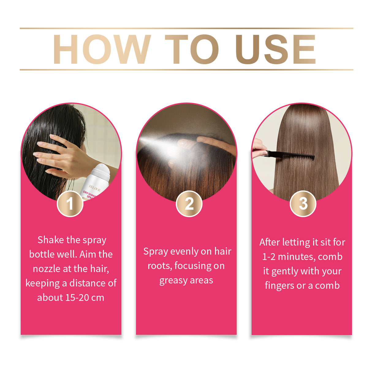 Dry Hair Spray Lazy Fluffy Hair Gel Refreshing Degreasing Hair Leave-In Styling Long Duration Dry Hair Spray - V.I.P Digital Presence