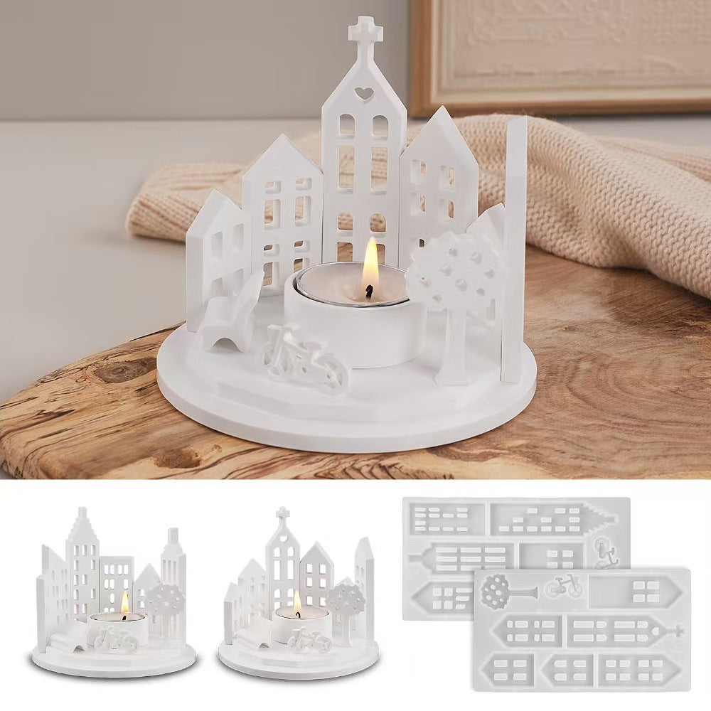 Round House Candle Holder Silicone Mold for DIY - V.I.P Digital Presence