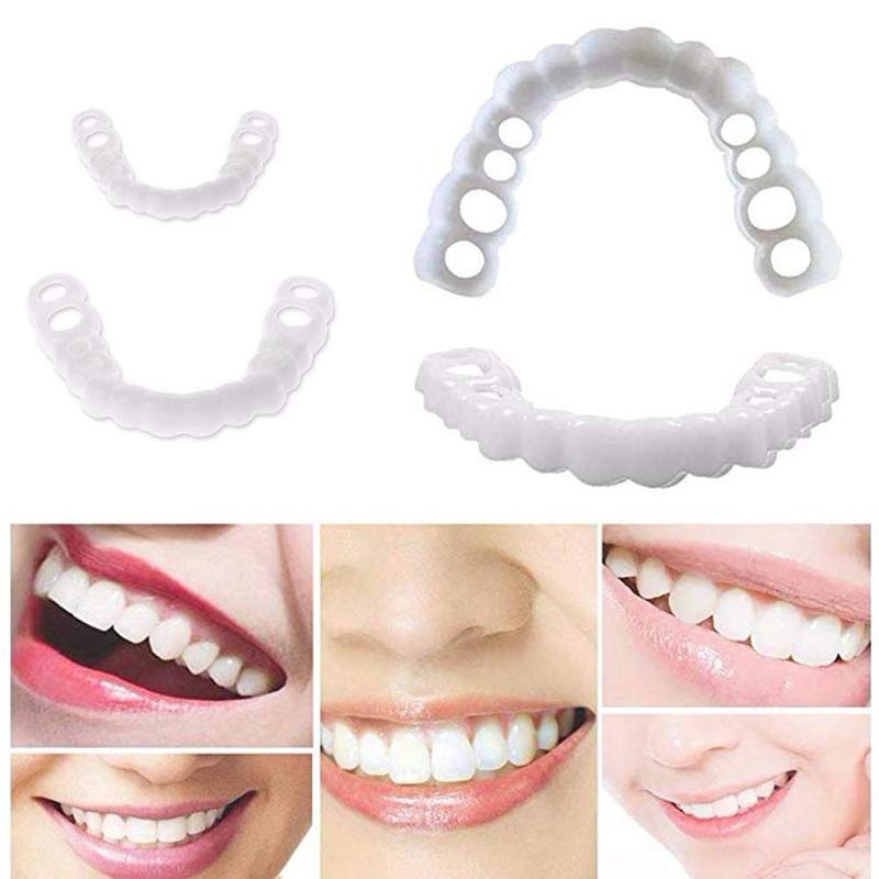 1set Snap On Smile Teeth Veneers Whitening Instant Cosmetic Dentistry Comfortable Veneer Cover Teeth Whitening Smile Denture - V.I.P Digital Presence