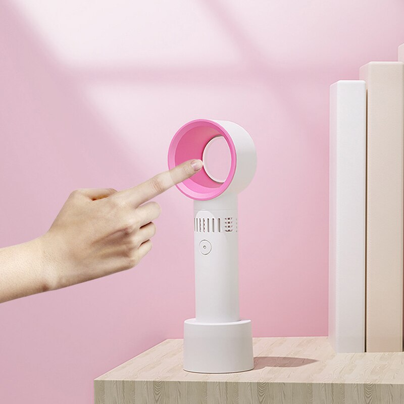 Mini Portable Fan USB Rech Mini Portable Fan USB Rechargeable Night Light Cooling Handheld Fan Three Speed - V.I.P Digital Presence